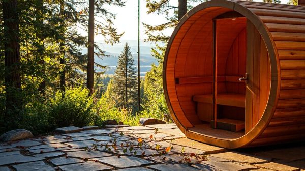 5 raisons d’intégrer un sauna tonneau en bois à votre espace extérieur